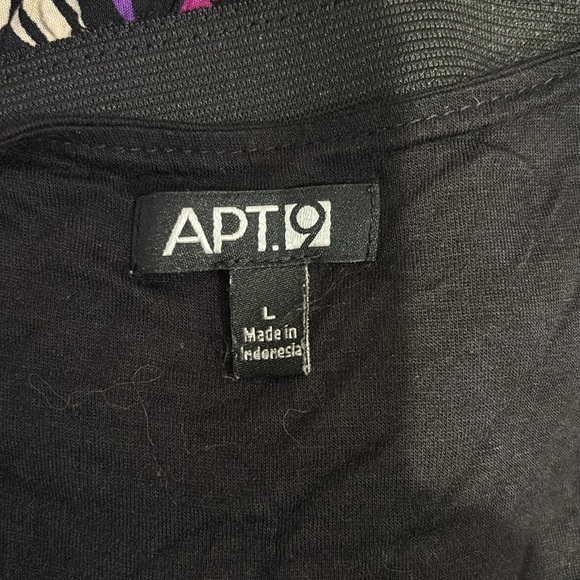 Apt. 9 Black and Purple Geometric Midi Dress - Picture 5 of 5